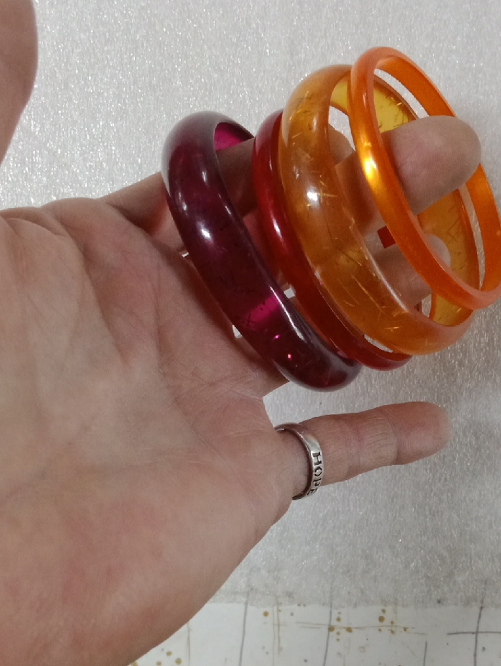 Set Of 4 Vintage Bangles #A461
